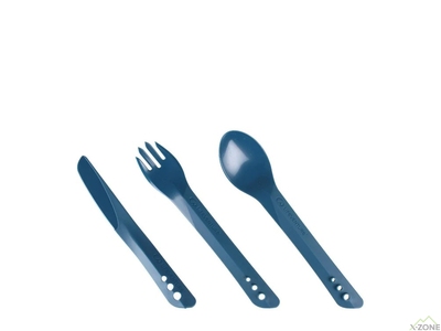 Ложка, вилка, нож Lifeventure Ellipse Cutlery, Navy Blue (75017) - фото