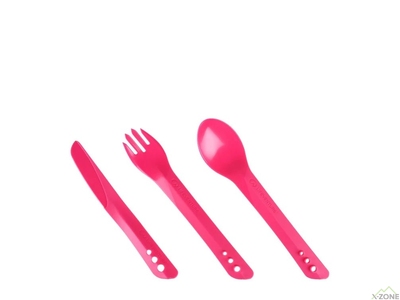 Ложка, вилка, нож Lifeventure Ellipse Cutlery, Pink (75016) - фото