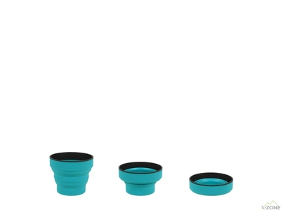 Чашка складана Lifeventure Silicone Ellipse Mug 350 ml, Teal (75731) - фото