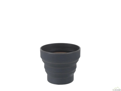 Чашка складана Lifeventure Silicone Ellipse Mug 350 ml, Graphite (75730) - фото