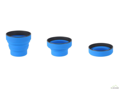 Чашка складана Lifeventure Silicone Ellipse Mug 350 ml, Blue (75710) - фото