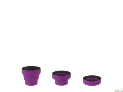 Чашка складана Lifeventure Silicone Ellipse Mug 350 ml, Purple (75740) - фото