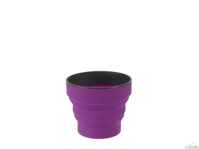 Чашка складана Lifeventure Silicone Ellipse Mug 350 ml, Purple (75740) - фото