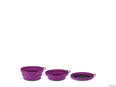 Миска складана Lifeventure Silicone Ellipse Bowl, Purple (75515) - фото