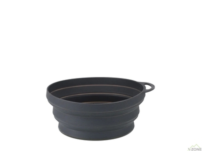 Миска складана Lifeventure Silicone Ellipse Bowl, Graphite (75525) - фото