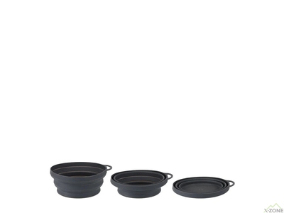 Миска складная Lifeventure Silicone Ellipse Bowl, Graphite (75525) - фото