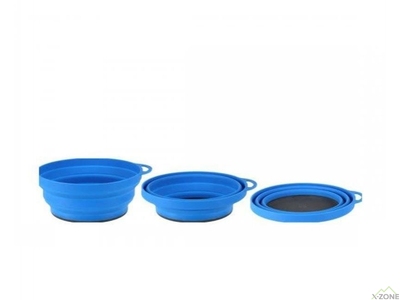 Миска складана Lifeventure Silicone Ellipse Bowl, Blue (75510) - фото