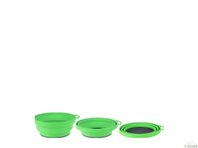 Миска складана Lifeventure Silicone Ellipse Bowl, Green (75520) - фото