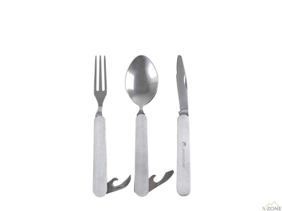 Виделка, ложка, ніж Lifeventure Folding Cutlery Set (9500) - фото