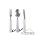 Вилка, ложка, нож Lifeventure Folding Cutlery Set (9500) - фото