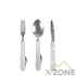 Вилка, ложка, нож Lifeventure Folding Cutlery Set (9500) - фото