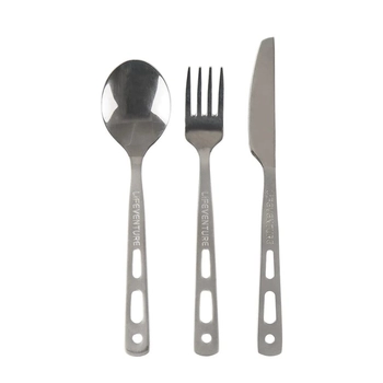 Виделка, ложка, ніж Lifeventure Camping Cutlery Set (9670) - фото