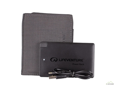 Гаманець-павербанк Lifeventure RFID Charger Wallet, Grey (68305) - фото