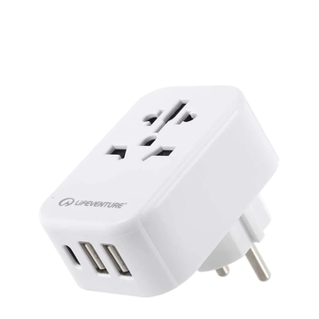 Адаптер Lifeventure European Travel Adaptor USB (77132) - фото