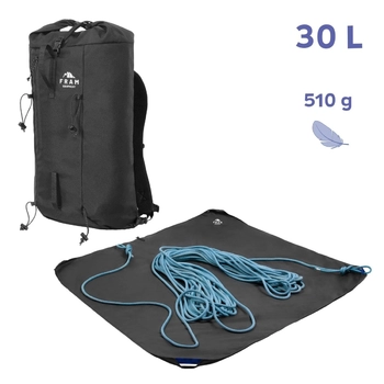 Рюкзак для мотузки Fram Equipment Olimpos Ropebag 30 L, Black  - фото