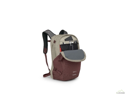 Городской рюкзак Osprey Nebula 32L, Sawdust Tan/Raisin Red - фото