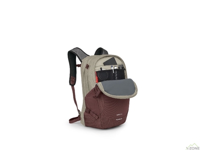 Міський рюкзак Osprey Nebula 32L, Sawdust Tan Raisin Red - фото