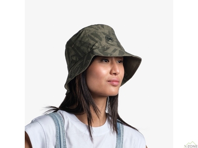 Шляпа туристическая Buff Adventure Bucket Hat, Acai Khaki - фото