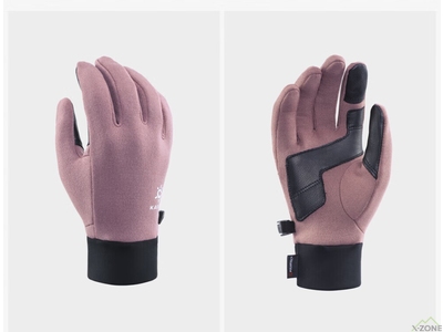 Перчатки флисовые Kailas Polartec Stretchy Fleece Gloves Women's, Purée Purple (KM2404202) - фото