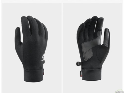 Перчатки флисовые Kailas Polartec Stretchy Fleece Gloves Women's, Black (KM2404202) - фото