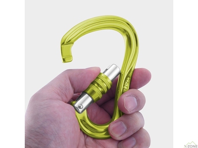 Карабін Kailas Blaze Sg Screw Gate Carabiner, Lime (EC201) - фото