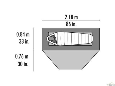 Палатка одноместная MSR Elixir 1, Grey (10310) - фото