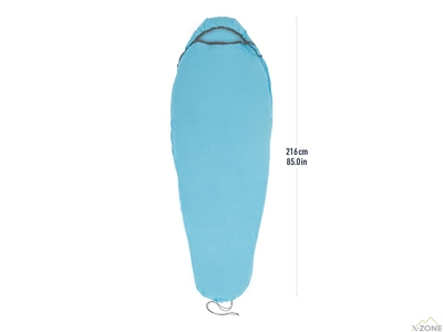 Вкладиш в спальник Sea to Summit Breeze Sleeping Bag Liner 198 см, Tile-Blue (STS ASL031081-191606) - фото