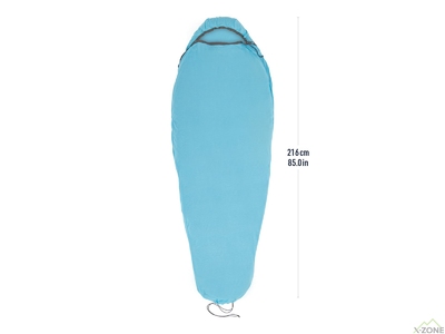 Вкладиш в спальник Sea to Summit Breeze Sleeping Bag Liner 198 см, Tile-Blue (STS ASL031081-191606) - фото