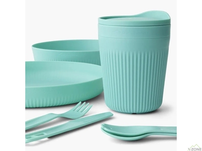 Набор посуды Sea to Summit Passage Dinnerware Set, 1P, 7 Piece, Aqua Sea Blue (STS ACK037051-120219) - фото