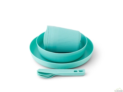 Набір посуду Sea to Summit Passage Dinnerware Set 7 Piece, Aqua Sea (STS ACK037051-120219) - фото