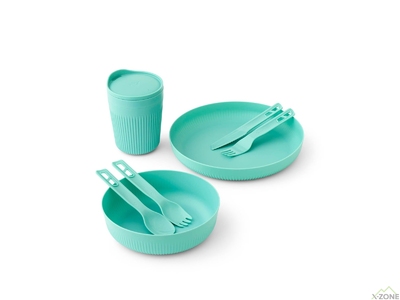 Набір посуду Sea to Summit Passage Dinnerware Set 7 Piece, Aqua Sea (STS ACK037051-120219) - фото