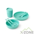 Набор посуды Sea to Summit Passage Dinnerware Set, 1P, 7 Piece, Aqua Sea Blue (STS ACK037051-120219) - фото