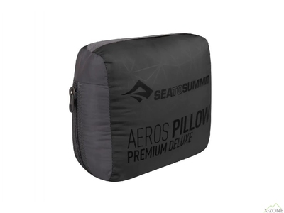 Надувная подушка Sea To Summit Aeros Premium Deluxe Pillow, Grey (STS APILPREMDLXGY) - фото