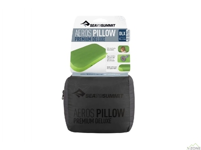 Надувная подушка Sea To Summit Aeros Premium Deluxe Pillow, Grey (STS APILPREMDLXGY) - фото