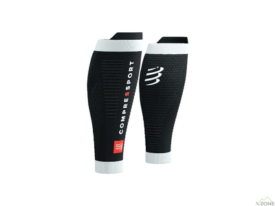 Гетры компрессионные Compressport R2 3.0, Black/White (SU00047B) - фото