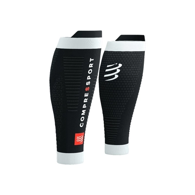 Гетры компрессионные Compressport R2 3.0, Black/White (SU00047B) - фото