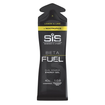 Енергетичний гель з ноотропами SIS Beta Fuel + Nootropics Gel (Лимон + Лайм) 60 мл - фото