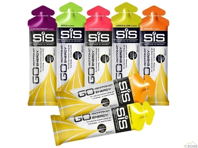 Набір із 7 ізотонічних гелів SiS Variety Pack Go Isotonic Gel 7x60мл - фото