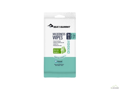 Вологі серветки Sea To Summit Wilderness Wipes Compact, 36 pack, біорозкладні (STS AHY4192-00121002) - фото