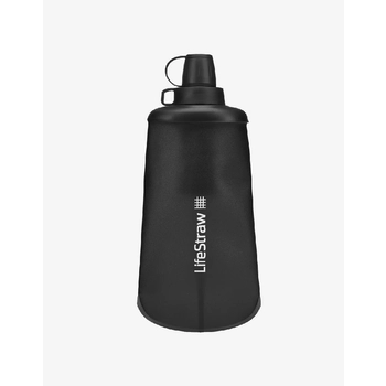 Пляшка-фільтр для води LifeStraw Peak Squeeze, 650 мл, Dark Mountain Gray (LSW LSPSFMLGRWW) - фото