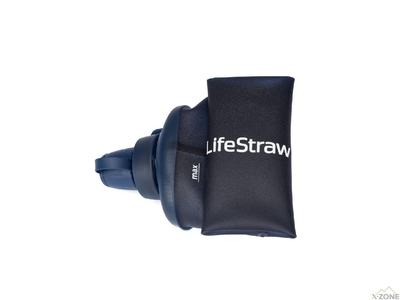 Бутылка-фильтр для воды LifeStraw Peak Squeeze 1 л, Dark Mountain Gray (LSW LSPSF1GRWW) - фото