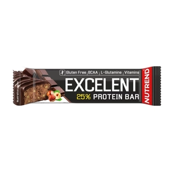 Батончик протеїновий Nutrend Excelent Protein Bar (Шоколад + Горіх) 85 г - фото