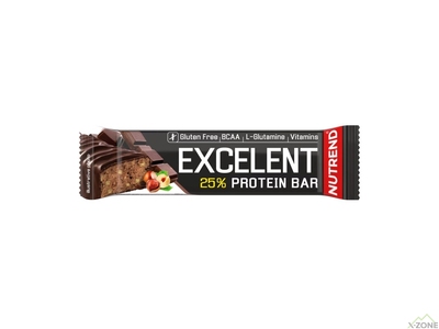 Батончик протеиновый Nutrend Excelent Protein Bar (Шоколад + Орех) 85 г - фото