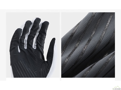 Перчатки беговые Kailas Trail Running Gloves Men's, Flame Red/Moonrock Gray (KM2458101) - фото