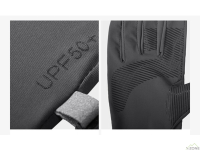 Перчатки беговые Kailas Full-finger Sun-protective Gloves Men's, Dark Grey (KM2456101) - фото