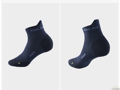 Носки беговые Kailas Low-cut Trail Running Socks Men's, Blue (KH2402104) - фото