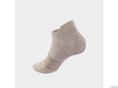 Носки спортивные Kailas Low-cut Sports Socks Women's (2 Pairs), White Chalk/Brown Gray (KH2402201) - фото
