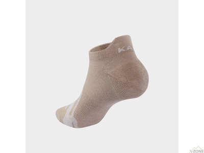 Носки спортивные Kailas Low-cut Sports Socks Women's (2 Pairs), White Chalk/Brown Gray (KH2402201) - фото