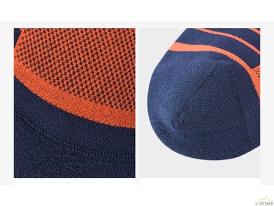 Носки беговые Kailas Mid-cut Trail Running Socks Unisex, Fuga Orange (KH2402003) - фото