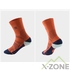 Носки беговые Kailas Mid-cut Trail Running Socks Unisex, Fuga Orange (KH2402003) - фото